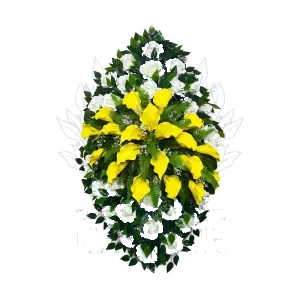 Венок ритуальный в140эл-27